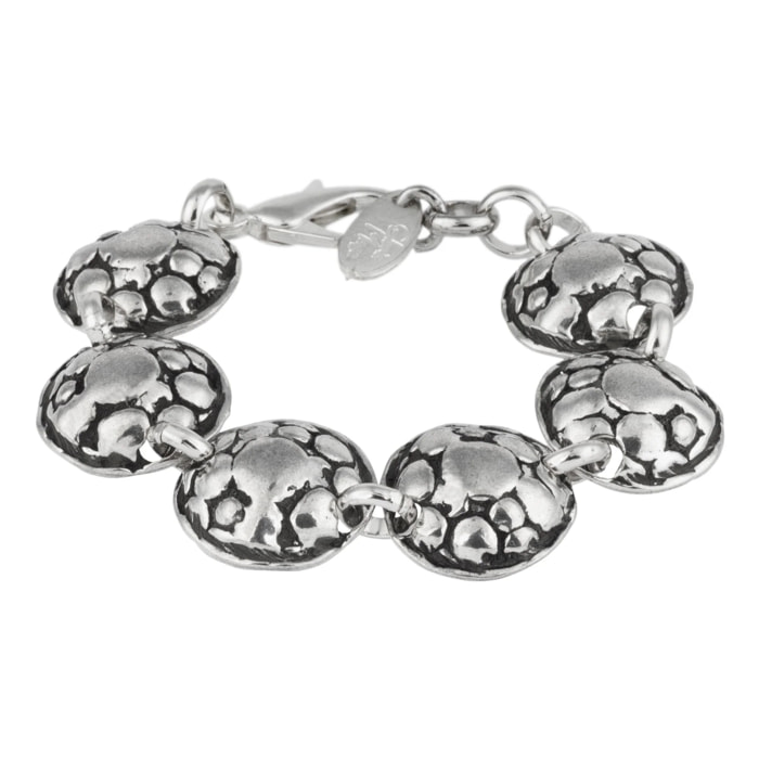 Pulsera plata eslabones "Turtle" plata