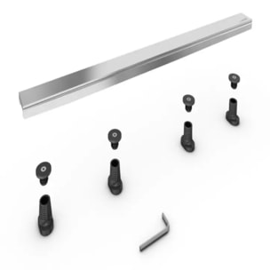 WEDI Barrette de finition à carreler pour évacuation linéaire 70 cm inox brossé Fundo