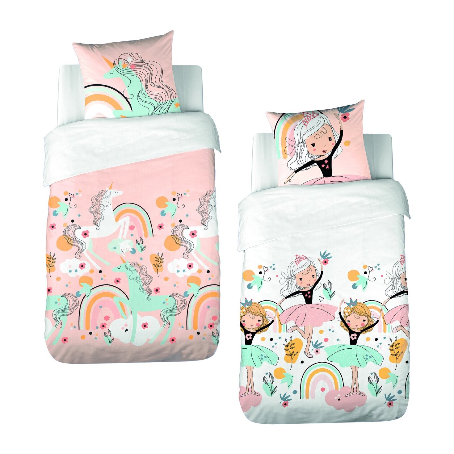 Parure de couette enfant polycoton lola