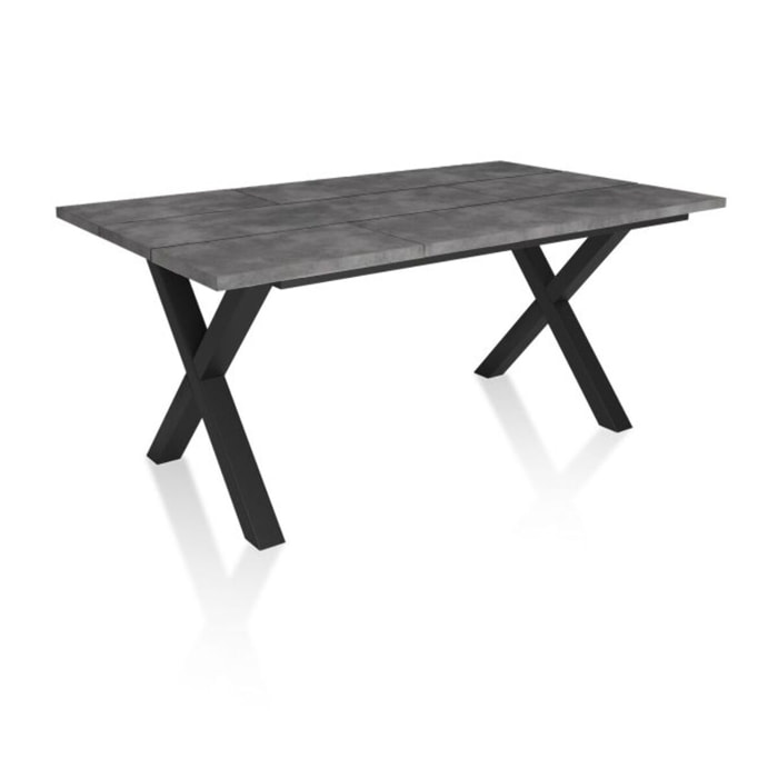 Mesa de comedor Oana 170 Cemento Negro