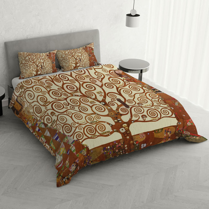 PARURE COPRIPIUMINO ARTE, STAMPA DIGITALE, 100% MICROFIBRA - MATRIMONIALE