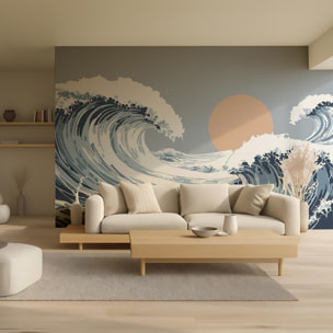 Papier peint Vague solaire Intissé