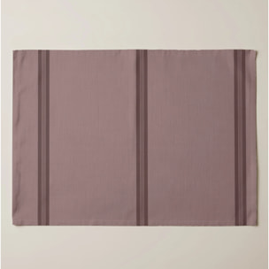 Lot de 2 sets de table anti-taches Nua Rose poudré