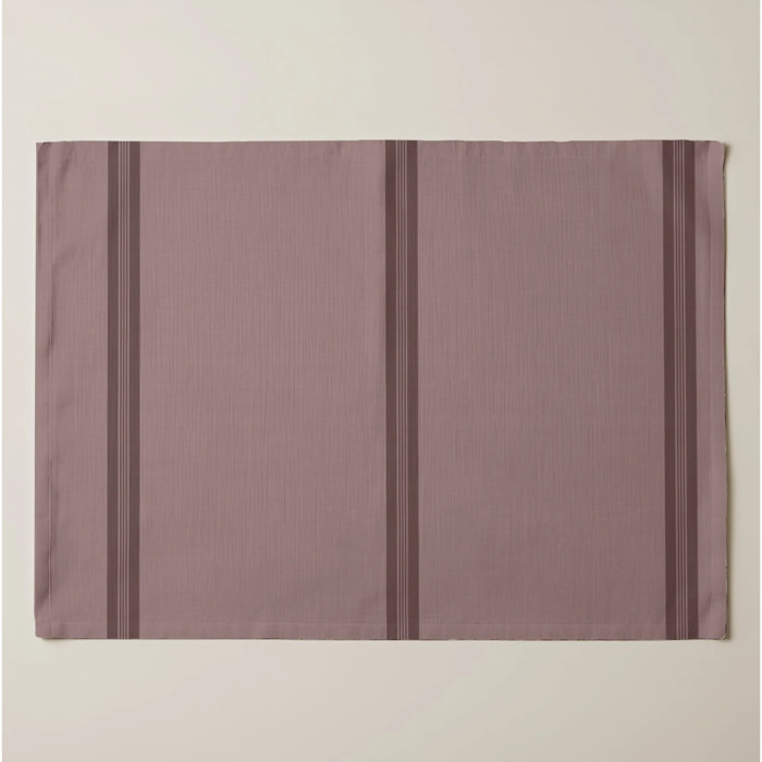 Lot de 2 sets de table anti-taches Nua Rose poudré