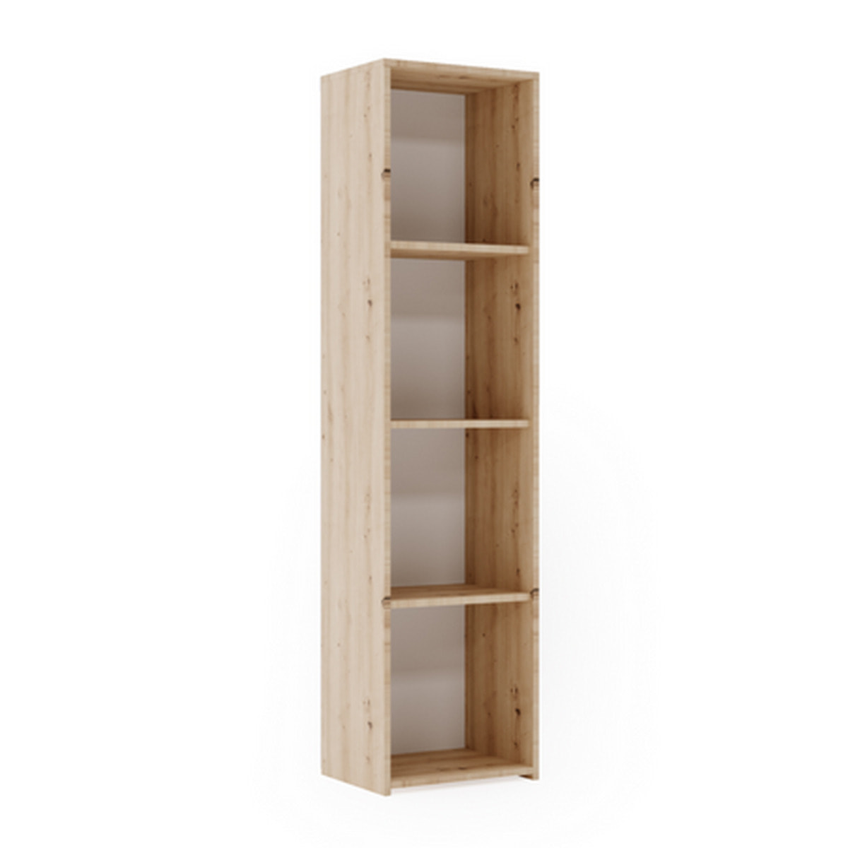Libreria a colonna LONI 160x40 cm rovere Artisan con 4 ripiani a giorno