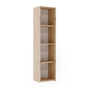 Libreria a colonna LONI 160x40 cm rovere Artisan con 4 ripiani a giorno