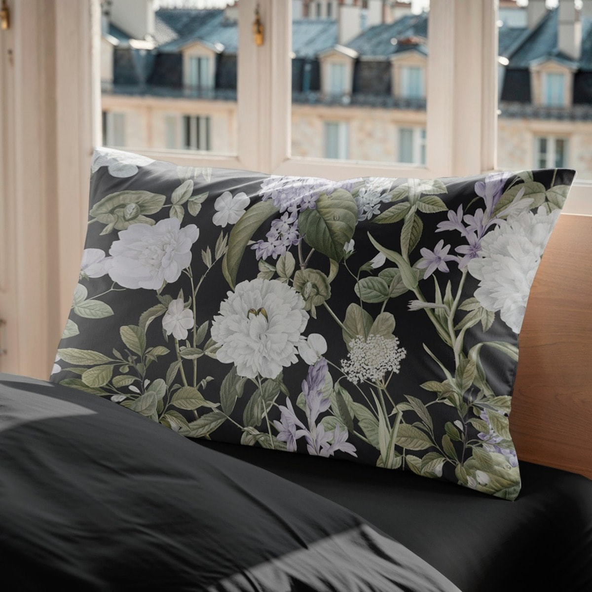 Funda de Almohada Radiant Negro