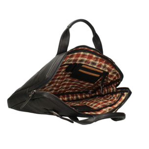 Borsa a tracolla  da uomo In Vera pelle Made in Italy 38,5x26x4 cm