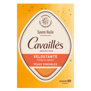 Veloutante - Savon Huile d'Argan et Amande Douce - Visage et Corps - Peaux Sensibles 115 g