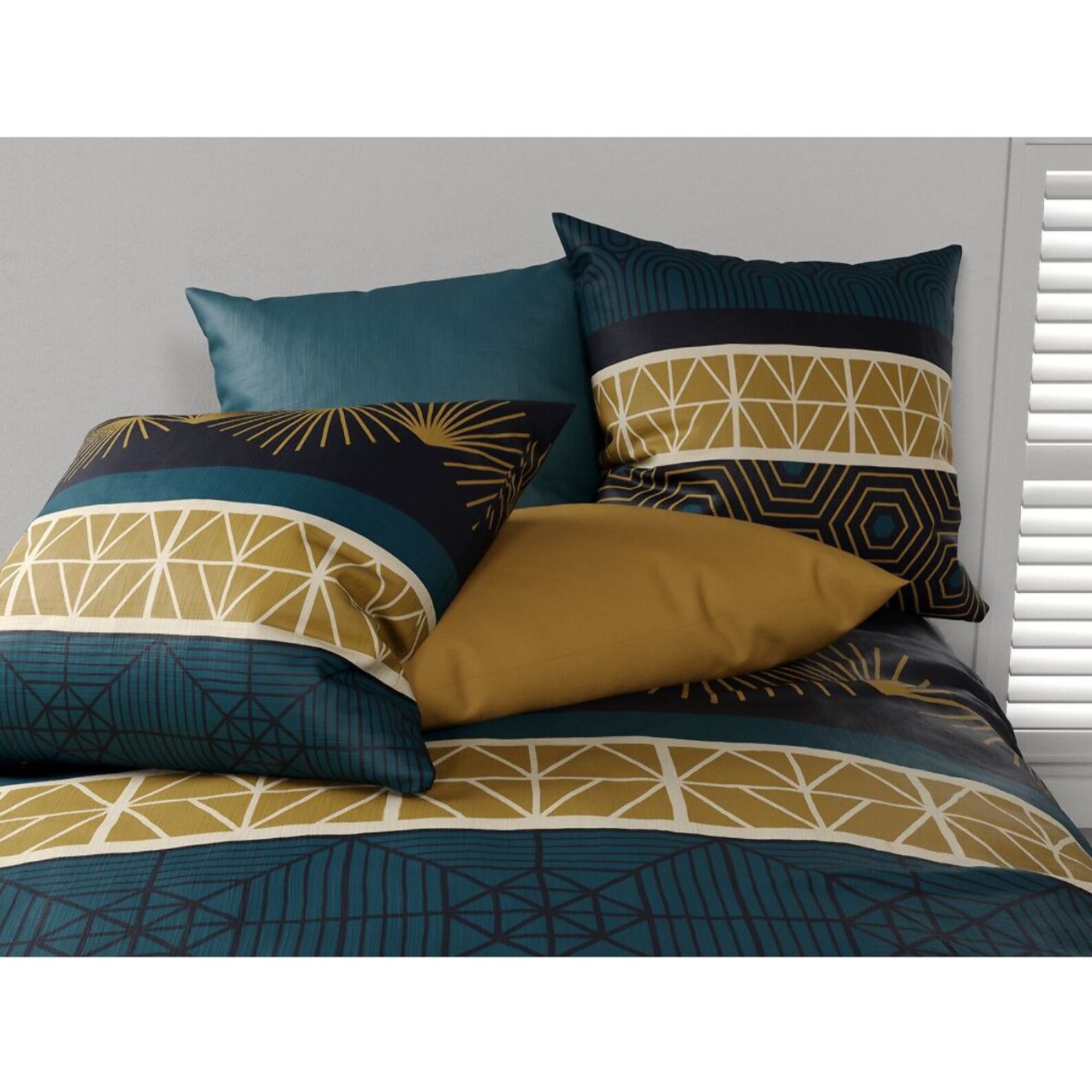 Parure Housse De Couette 3pcs 100% coton 57fils Qobe