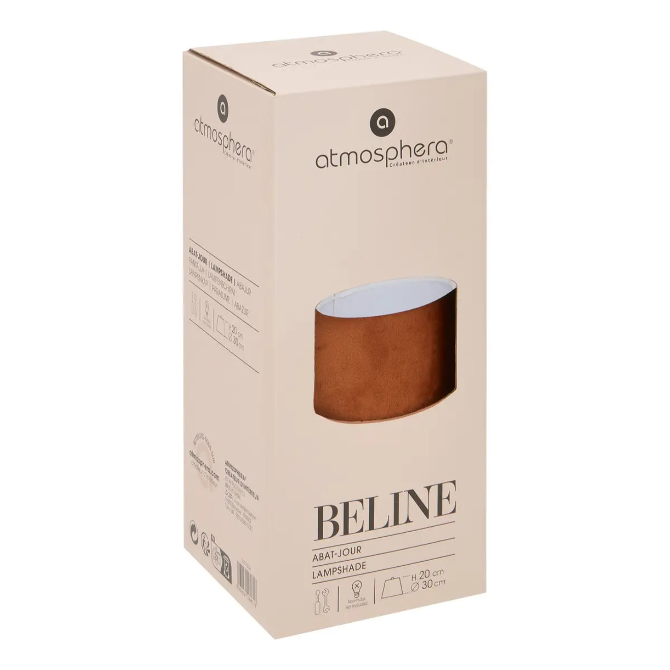 Abat-jour Beline D30cm terracotta