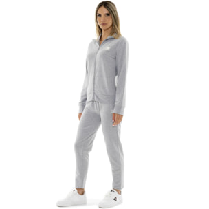 Tuta da donna in cotone non felpato con colletto e zip Leone Summer Bright