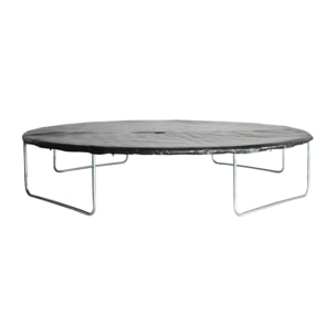 Trampoline rond Ø 400cm gris avec son filet de protection - Mercure - Trampoline de jardin 400 cm 4m| Qualité PRO. | Normes EU