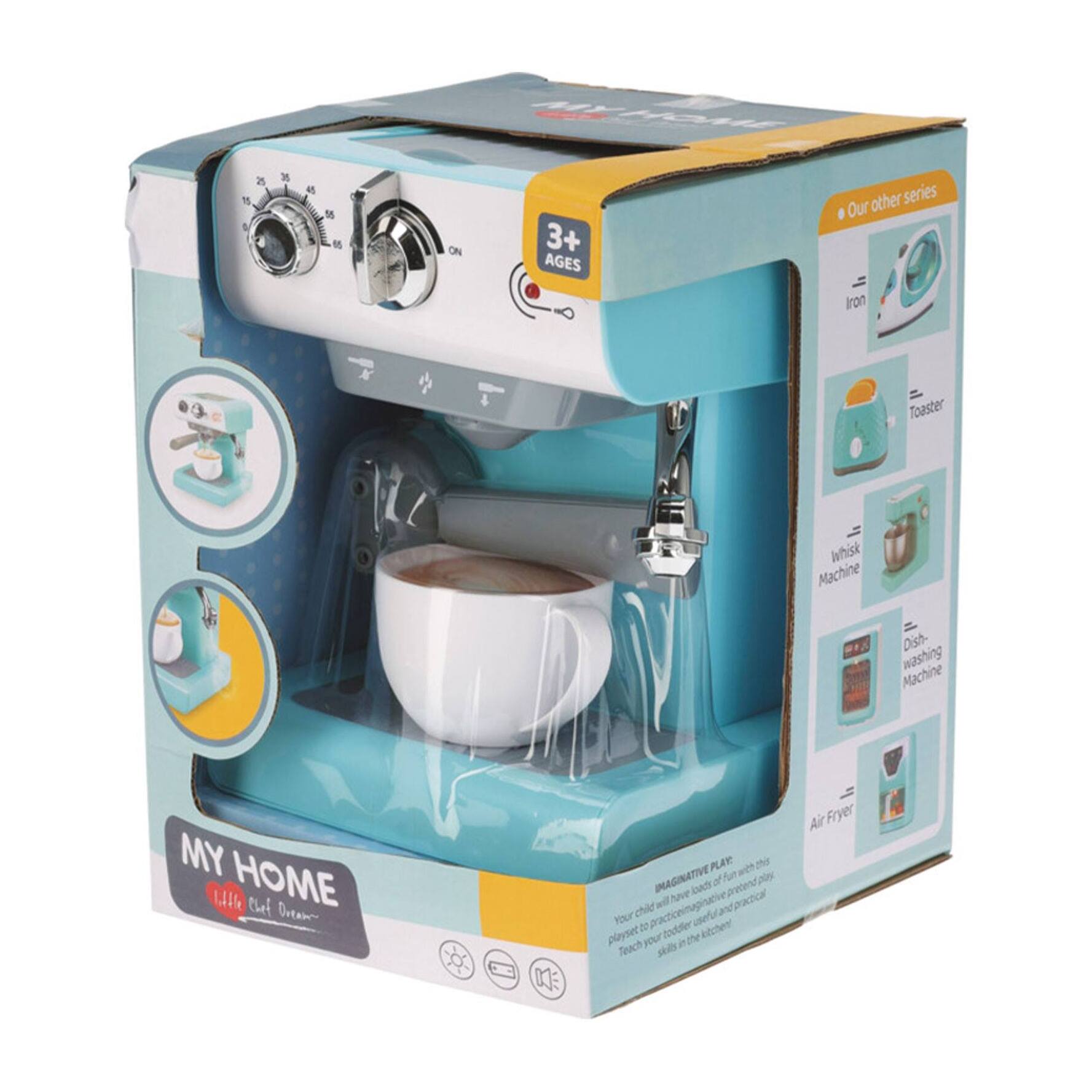 Well home maquina de espresso de juguete con luz y sonido