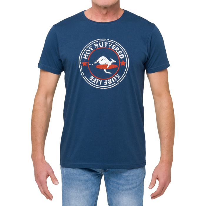 Camiseta de algodón 150 gr Hot Buttered Surflife azul