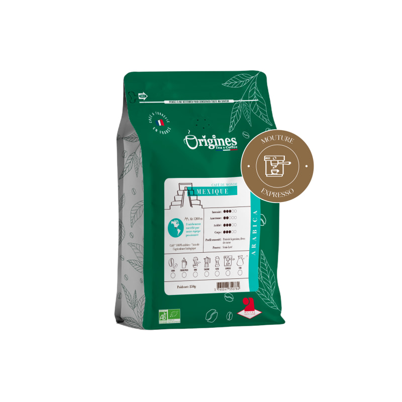 Café Bio - Mexique Chiapas - Pur Arabica - Expresso 250g