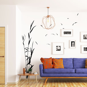 Stickers muraux | Sticker Mural Autocollant - NATURE HERBES HAUTES - adhésifs fond transparent
