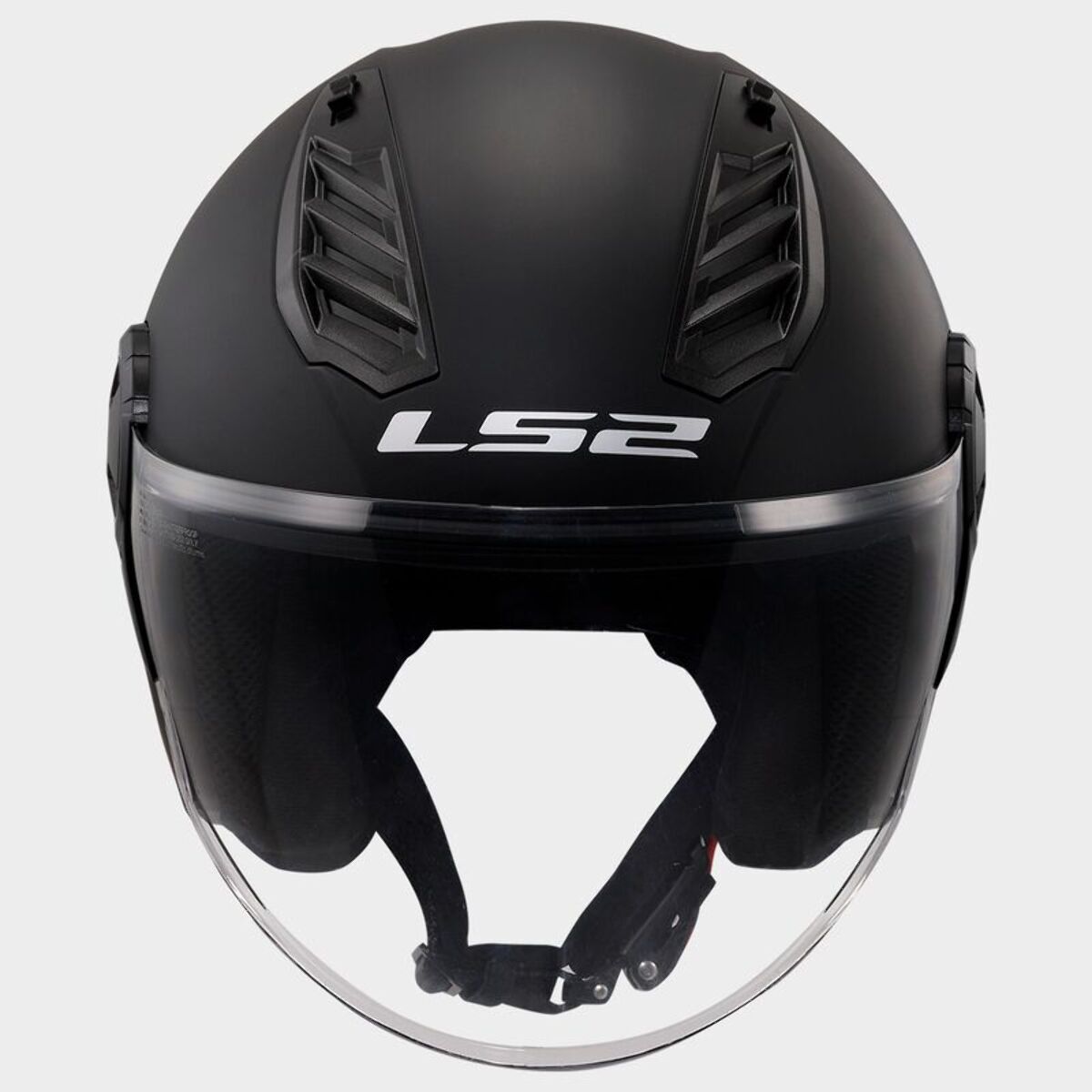 CASCO MOTO OPEN FACE LS2 OF616 AIRFLOW II SOLID MATT BLACK (E22.06)