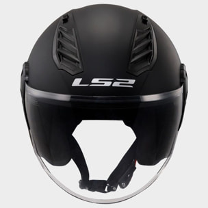 CASCO MOTO OPEN FACE LS2 OF616 AIRFLOW II SOLID MATT BLACK (E22.06)