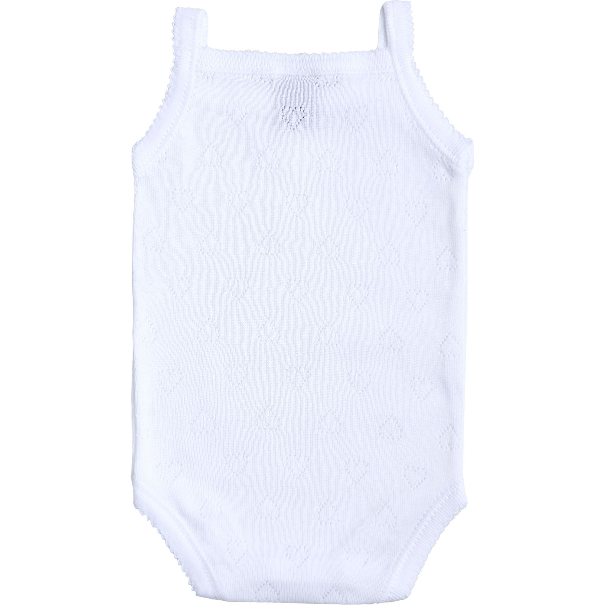 Body bebé tirantes finos calado corazón