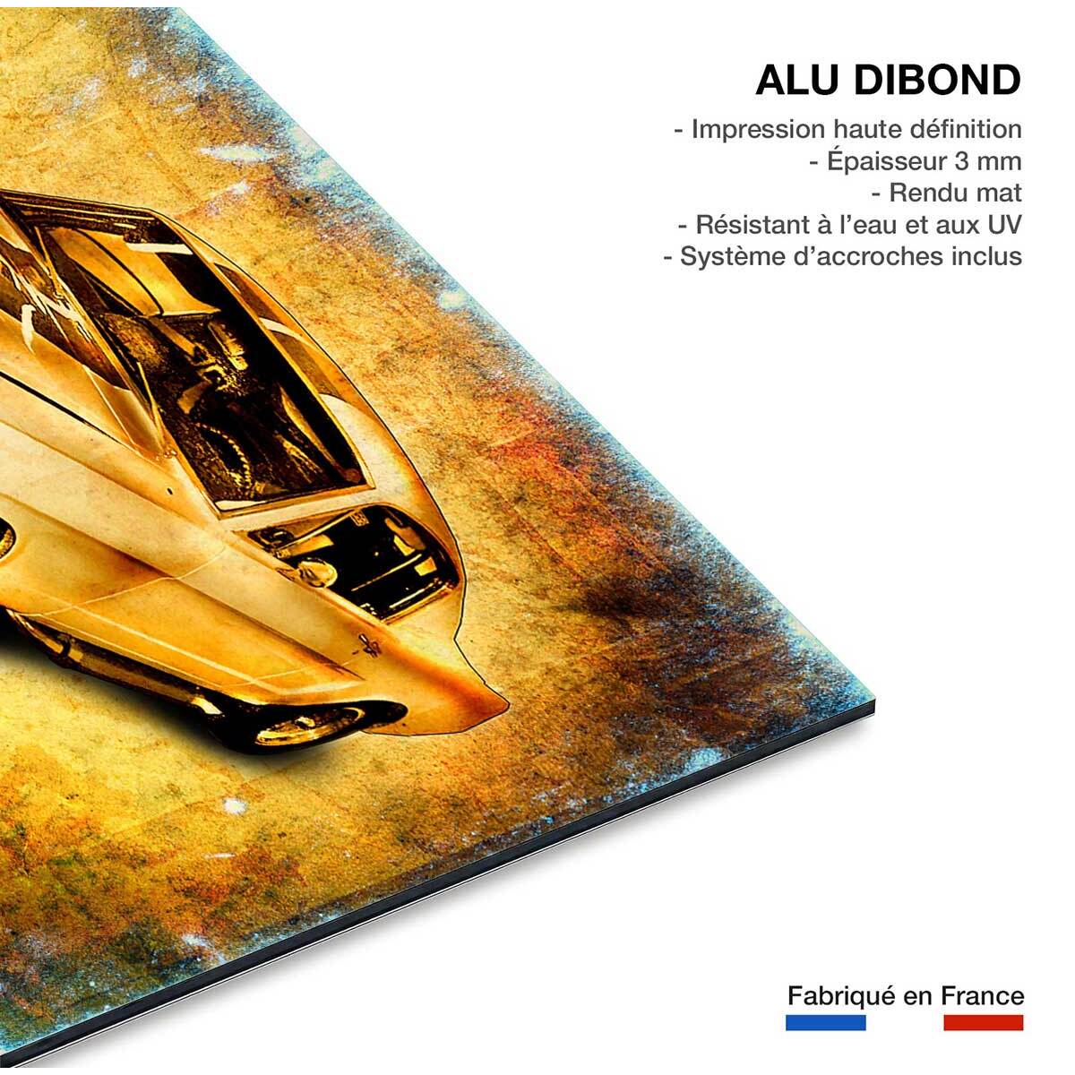 Tableau moderne mustang Tableau alu Dibond