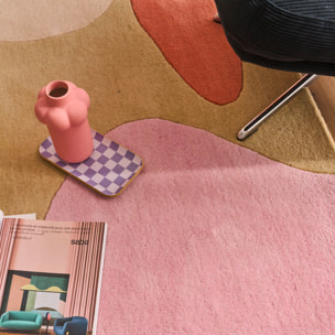 PANTONE - Tapis en laine fait main NUAGE SUCRE pastel