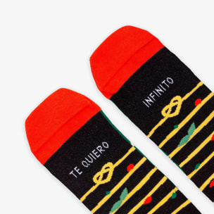Calcetines "Te quiero infinito" pasta - low impact