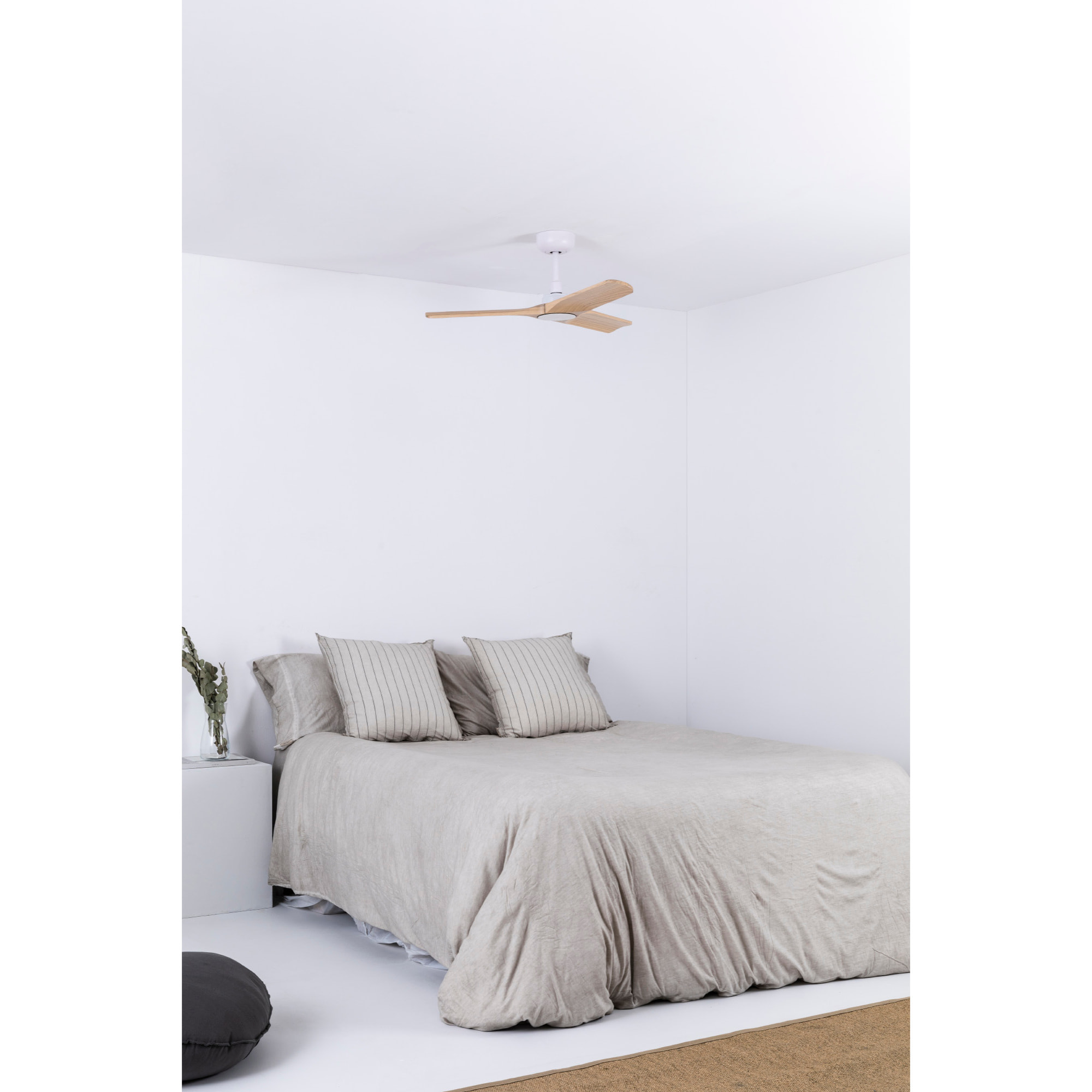 HEYWOOD S Ventilateur de plafond blanc/pino TUYA