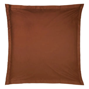 Taie d oreiller "Carina" coton 63x63cm rose terracotta