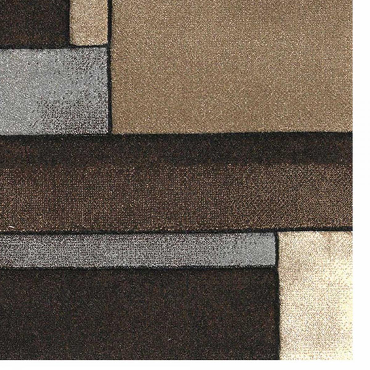 Tapis salon et chambre tissé motif géométrique TUHO