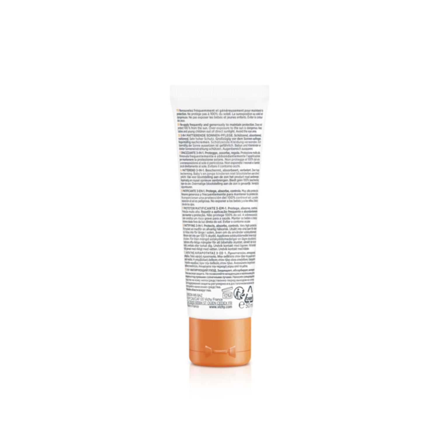 Capital Soleil SPF50+ - Matifiant Quotidien 3 en 1 - 50 ml