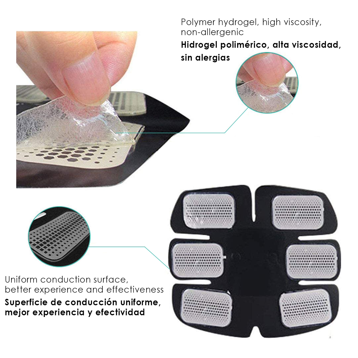 DAM Elettrostimolatore muscolare per addominali, gambe, braccia. Cintura stimolatore tonificante massaggiatore elettrico, funzionante a batteria. 20x3x22cm. Colore nero