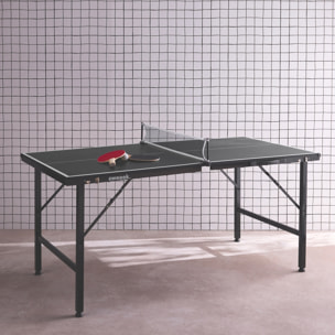 Mini table de ping pong intérieure pliante avec 2 raquettes et 3 balles MINI TABLE DE PING PONG INTÉRIEURE