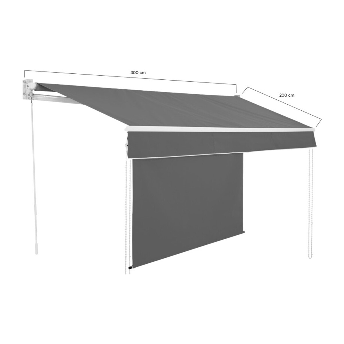 Store banne Genova vertical - Gris