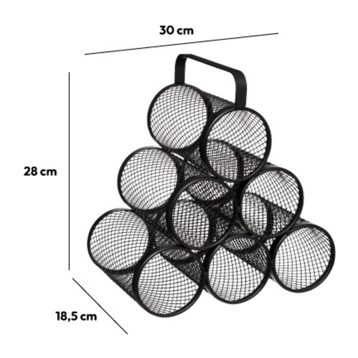 Rangement 6 bouteilles métal Mayaj