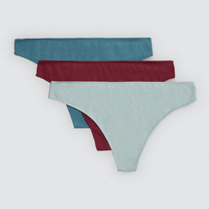 Confezione da 4 slip basico in cotone