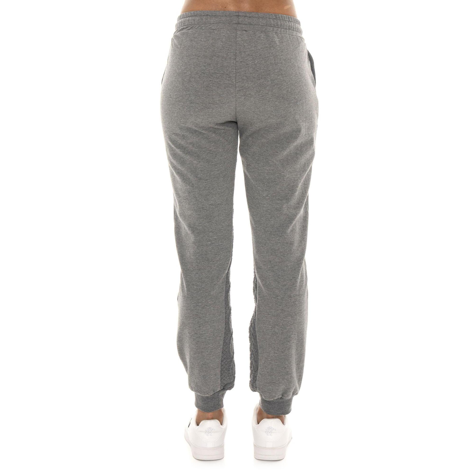Pantalone invernale donna, fondo in costina, inserti in treccia Leone 1947 Braid