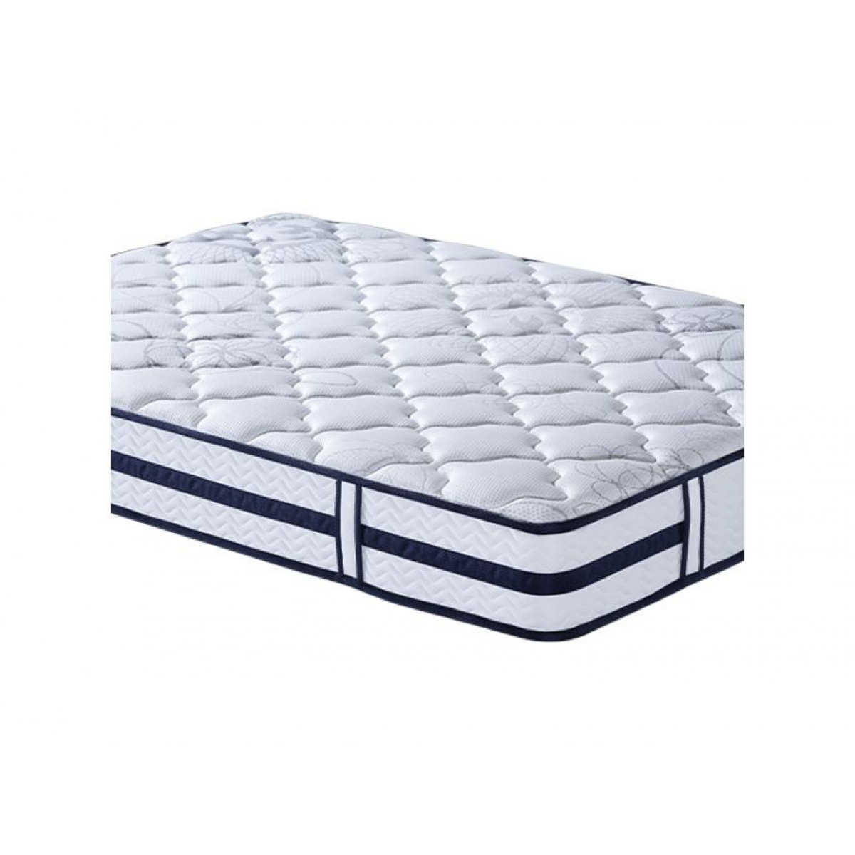 Matelas King Size 180 x 200 cm ressorts ensachés mi-ferme - NICE