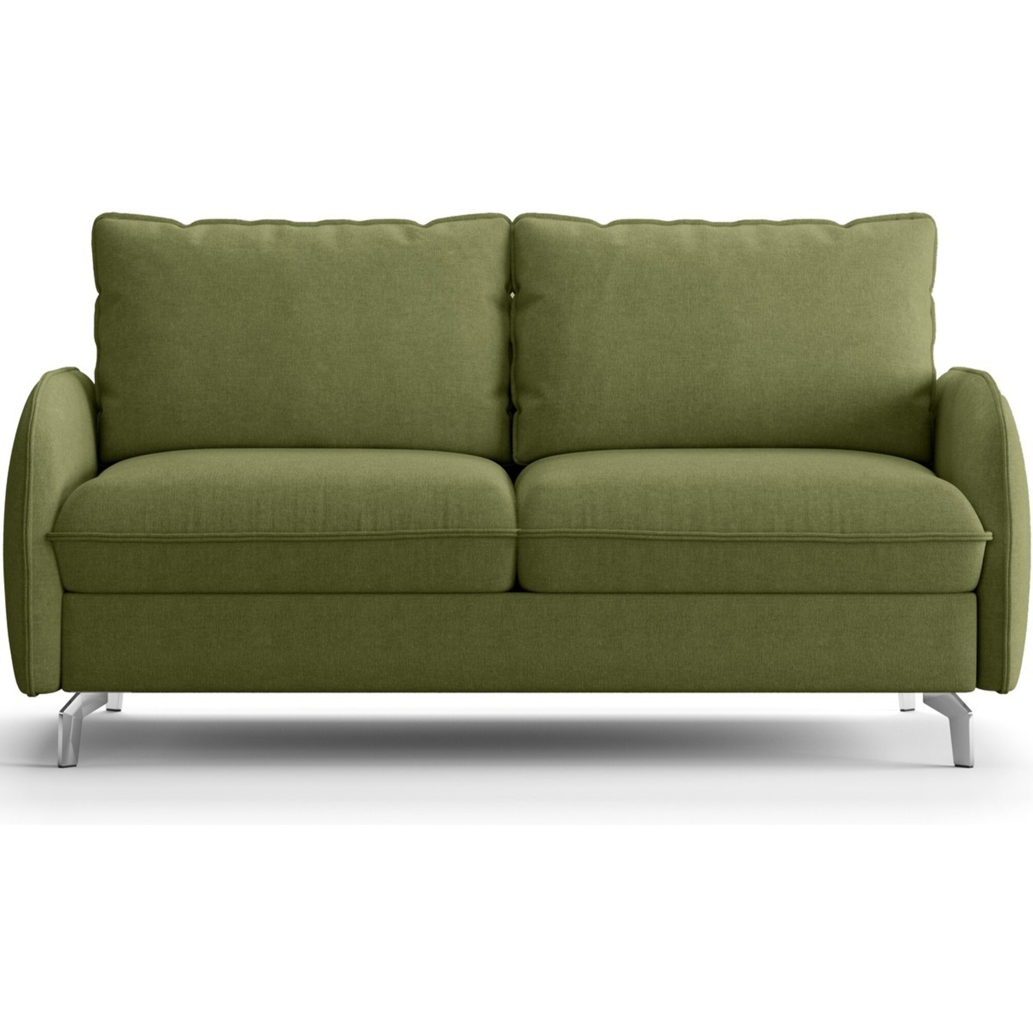 Canapé droit convertible 3 places en tissu chenille - ouverture express - NOVOLI