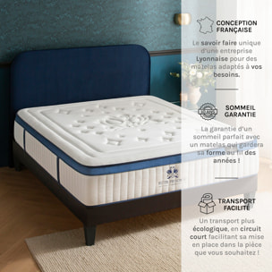 Matelas Hybride Suite Princière, Soutien Ferme, 30 cm, Micro-Ressorts & Mémoire de Forme