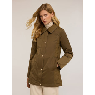 Motivi - Chaqueta acolchada de nailon y raso - Verde militare