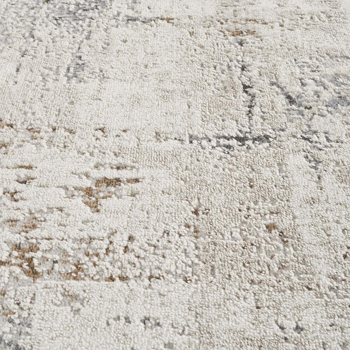 Tapis salon, motif abstrait en relief, moderne et résistant