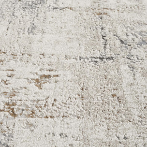 Tapis salon, motif abstrait en relief, moderne et résistant