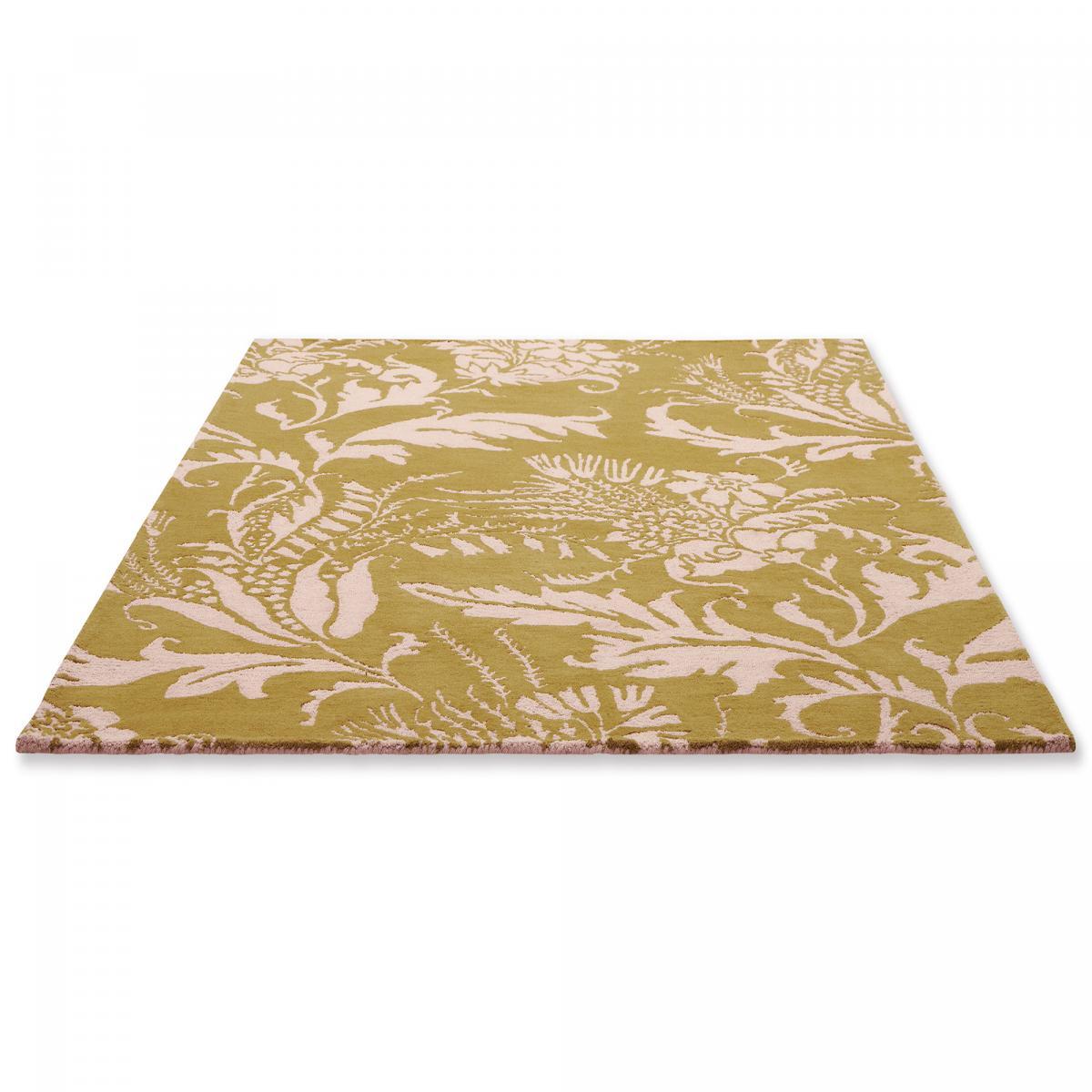 Tapis salon et chambre fait à la main en laine motif floral GUHA