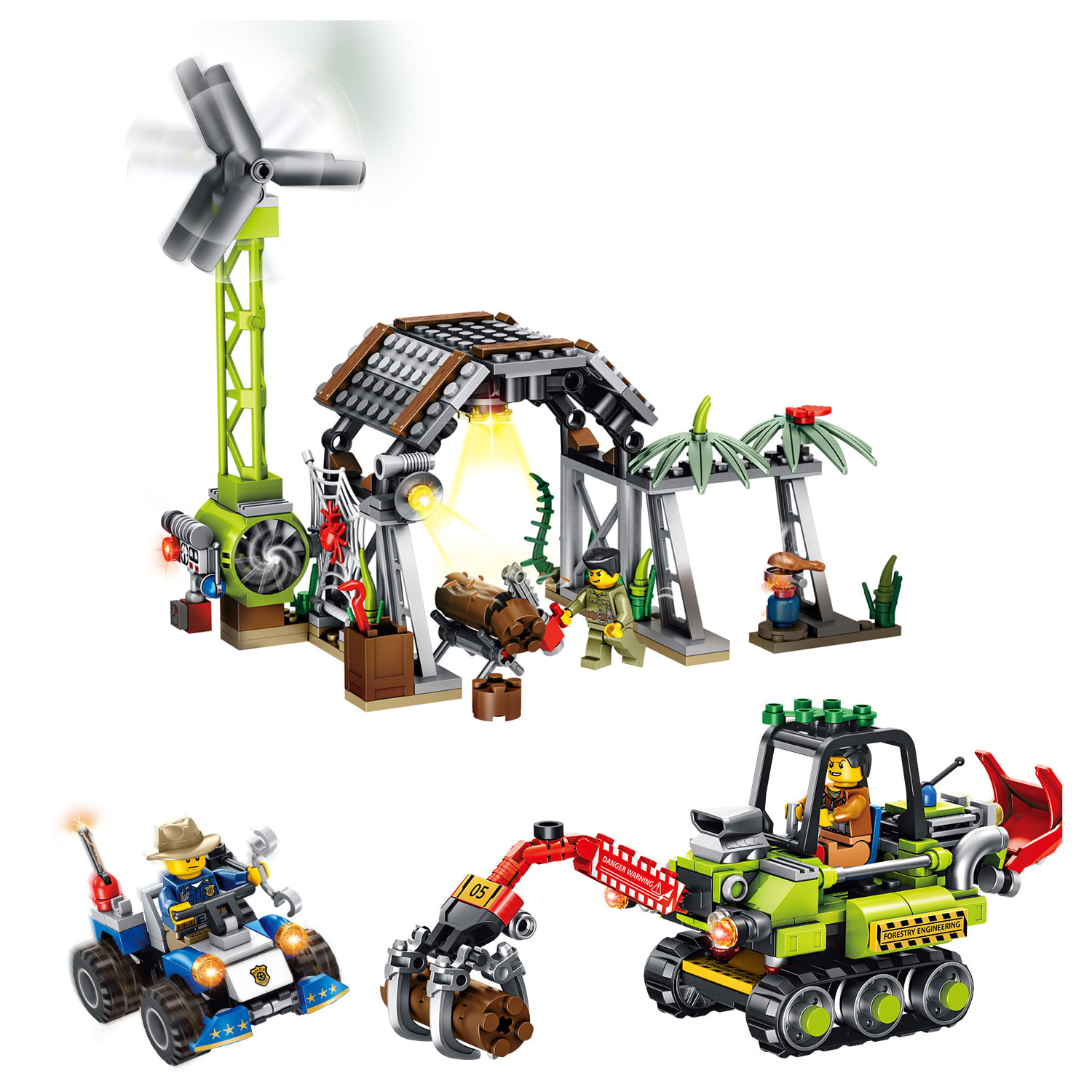 Magazzino in legno con 476 pezzi.