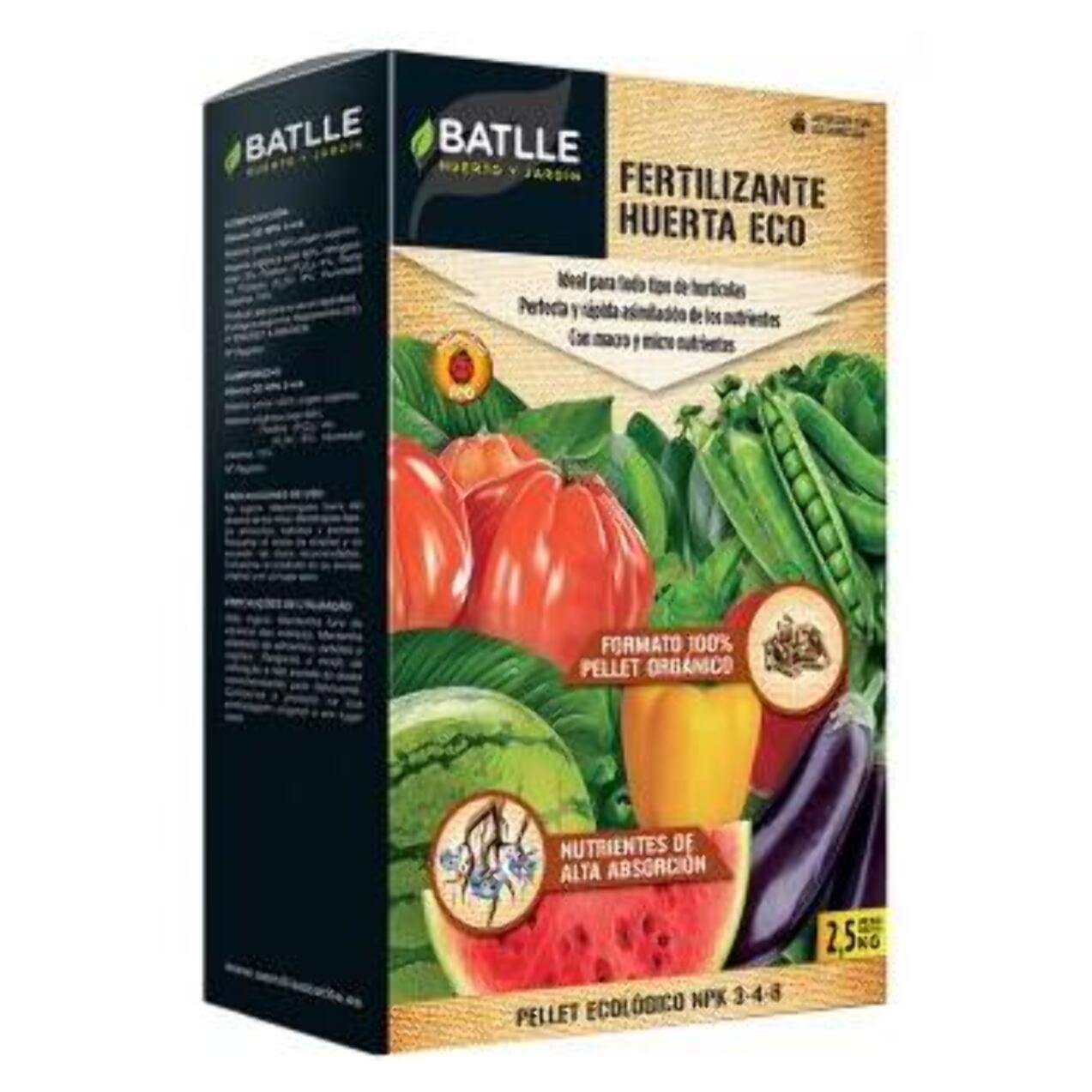 Fertilizante Huerto y Frutales Ecológico Batlle Bio 2,5 Kg
