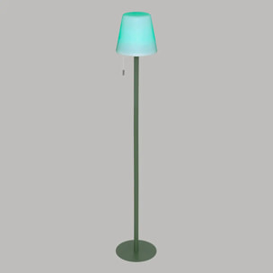 Lampadaire extérieur "Zack" H108cm vert olive