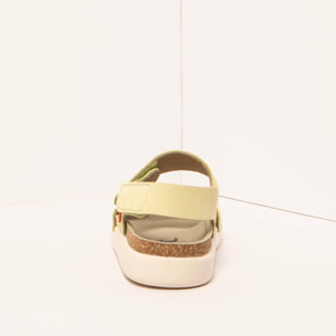Sandalias 1386S SILK SUEDE LIMA/ BIARRITZ color Lima