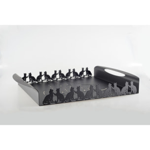 PLATEAU CHAT NOIR 40X30X5CM