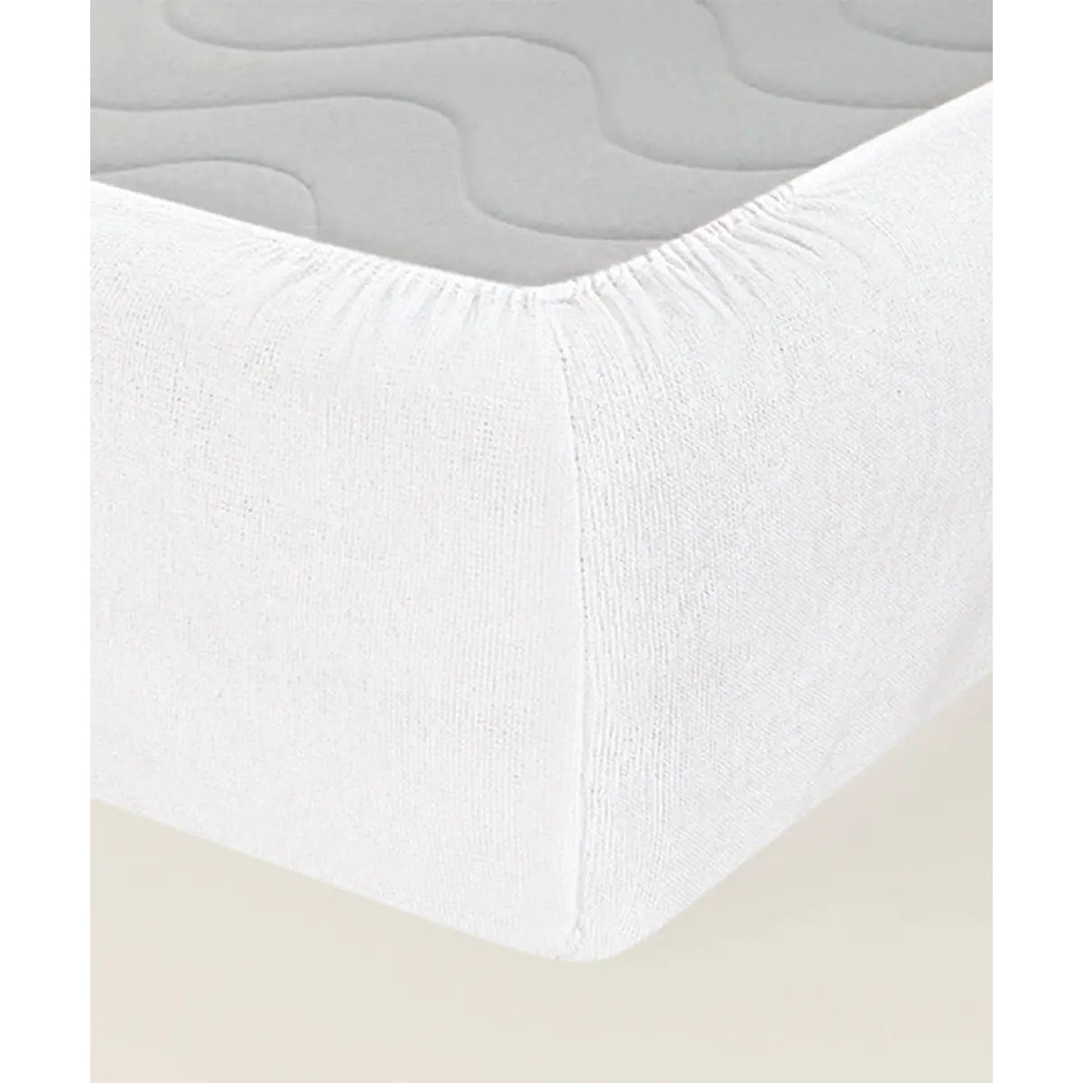 Coprimaterasso in cotone angoli elasticizzati altezza 30cm traspirante lavabile